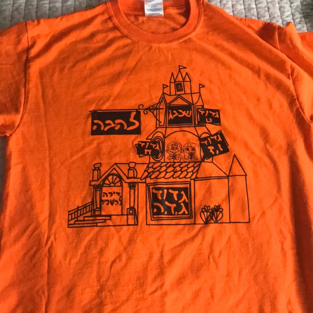 Thrifted orange top